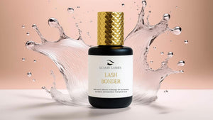 Wimperextensions Lash Bonder van Luxury Lashes met watersplash