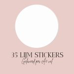 Lijm stickers voor wimperextensions lijm van Luxury Lashes (Per 35 stuks)